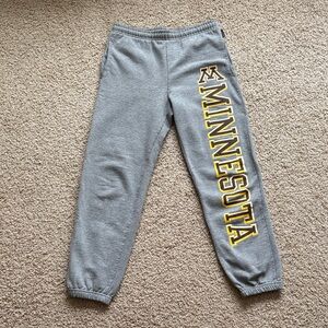 Minnesota Gophers gray cinched sweatpants